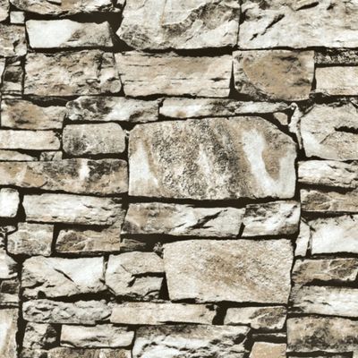 Papel de Parede Essencial Tijolo Cinza e Rosa ESS1054