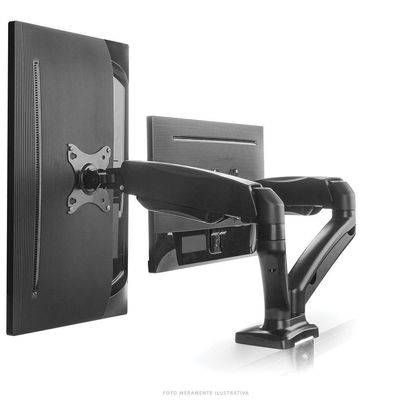 Suporte A Gás Para 2 Monitores 17'' A 32'' Vesa 100x100 Sm-341b
