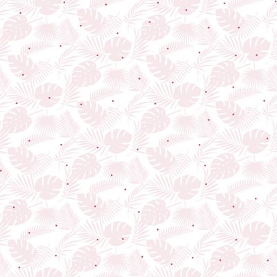 Papel de Parede Fofura Baby Folhagem Rosa FF4029