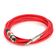 Cabo de Microfone XLR Femea Para P10 Mono - Vermelho - 5 Metros