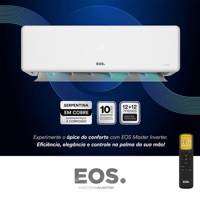 Ar-Condicionado Split Inverter 30.000 BTUs EOS Master Inverter High Wall Quente e Frio EASM30001IQI/EASM30001IQE 220V