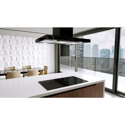 Coifa De Ilha Fischer Platinium Ebony 90 Cm Preto 127V