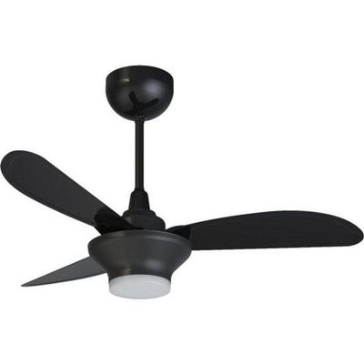 Ventilador De Teto Ventisol Mistral 3 Pás Preto Bivolt
