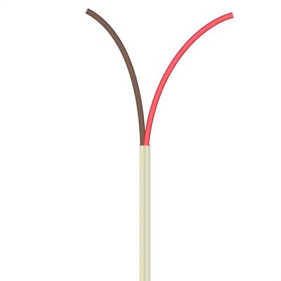Cabo Manga 2X22 AWG - sem Blindagem Bege - 2 Metros