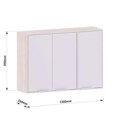 Armário Aéreo 120 Cm 3 Portas Art Luciane Móveis