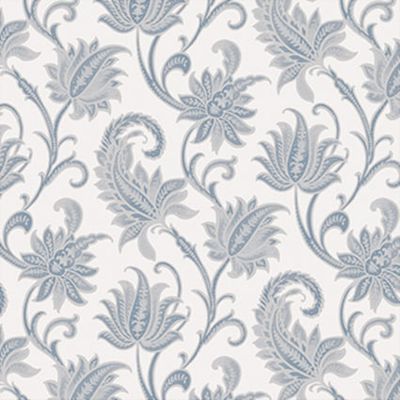 Papel de Parede Fiesta Modern Flores Árabes Azul 533052 Fiesta Modern 533052