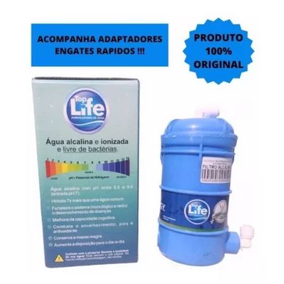 Filtro Super Água Alcalina Ionizada Gelada Flex He Top Life Cor Prata 220