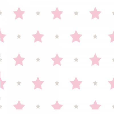 Papel de Parede Treboli Estrelas Rosas 5842 - Rolo: 10m x 0,53m
