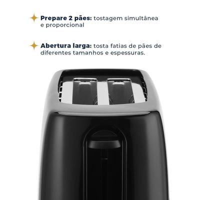Torradeira Britânia 6 Níveis de Tostagem 700W BTR05A 127V
