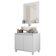 Kit Conjunto Gabinete Armario Banheiro Espelho Clean Branco