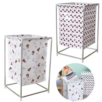 Cesto Roupa Suja Lavanderia Inox Desmontavel Portatil Quarto Organizador Brinquedos Roupeiro Impermeavel