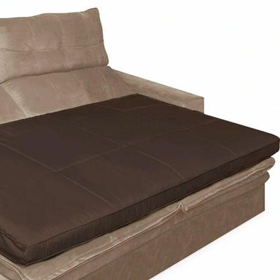 Pillow Top Para Sofá Reclinável 10cm 1200g/m² 220x100cm Marrom
