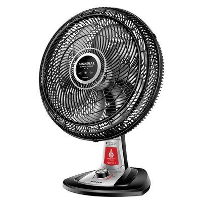 Ventilador De Mesa Mondial Turbo 8 Pás 40 Cm Repelente Líquido Vtx-40-8p-rl Vent 40cm-220v-preto/prata 220V