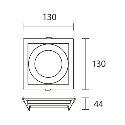 Spot De Embutir Recuado Blumenau Clean Para Lâmpada Par 20 E27 Quadrado Bivolt Branco