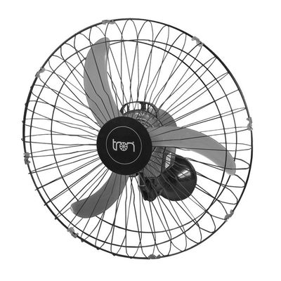 Ventilador De Parede Oscilante 60 Cm 110V Preto 110V