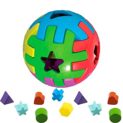 Brinquedo Educativo 1 Ano Bola Bebês Didático Kendy 10cm