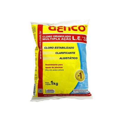 Cloro L.E. Multipla Acao Genco 3X1 1Kg 405171
