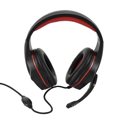 Fone De Ouvido Evus Pc Gamer F-02 P2 Preto/Vermelho
