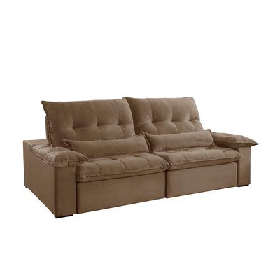 Sofá Nivus Veludo 2 Módulos 80cm B25cm Meu Sofá Online B016 Veludo Marrom