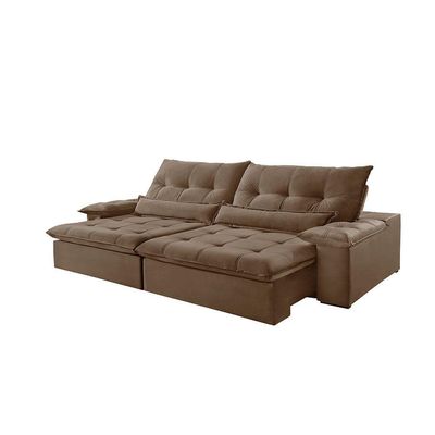 Sofá Nivus Veludo 2 Módulos 80cm B25cm Meu Sofá Online B016 Veludo Marrom