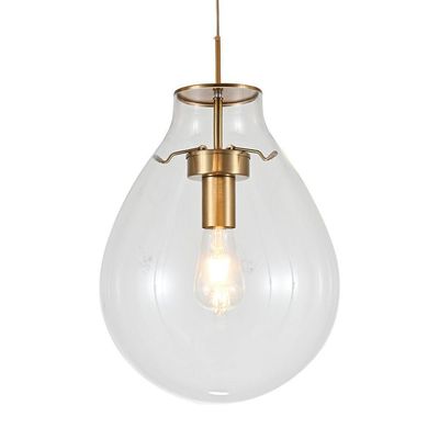 Lustre Pendente Sindora Dcd04130 M Bronze - Transparente E27 Bivolt