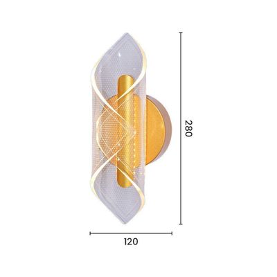 Arandela Sindora Dcb03168 Led Dourada Bivolt