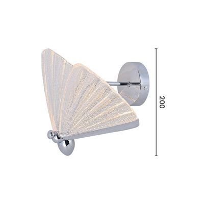 Arandela Borboleta Sindora Dcb03295 Led Cromada Bivolt
