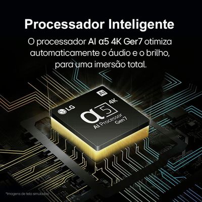 Smart TV 4K 50 LG NanoCell 50NANO80T com Processador a5 Ger7 AI, Hub de Esportes, Alexa/Chromecast integrado, webOS 24 Preto chumbo / Bivolt