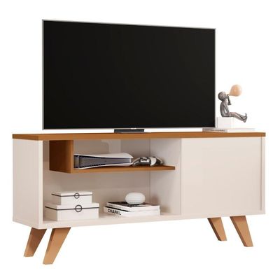 Bancada Tvs 60 Polegadas Porto Qualidade Off White Nature