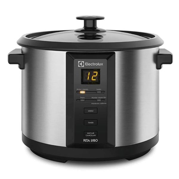 PANELA ELÉTRICA DE ARROZ CHEF 1,8L ELECTROLUX INOX POR RITA LOBO 220V ECC20