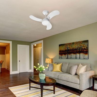 Ventilador De Teto Venti-delta Colors Led 3 Pás Branco Luz Branca 6000k 110v 110V