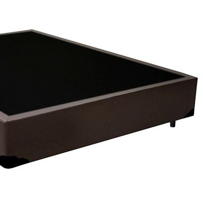 Cama Box Casal Sintético Serene Marrom 138x188x40