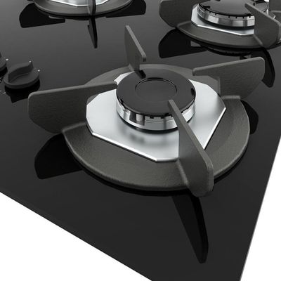 Cooktop Fogatti Safe Ferro Fundido 5 Bocas à Gás Preto Bivolt