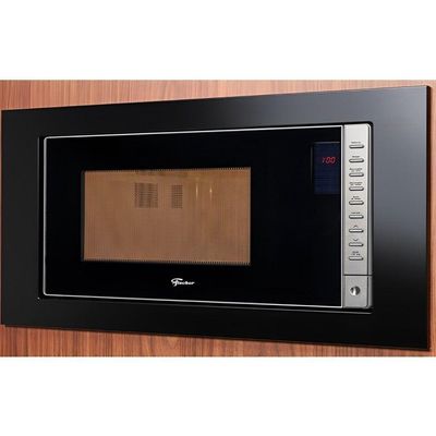 Micro-ondas Embutir Fit Line 25L Moldura Preta 220V Fischer