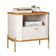 Cômoda Pequena Filadelfia Off White Nature Dourado