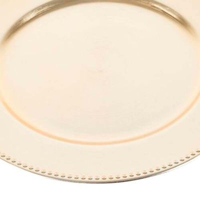 Sousplat de Plástico Wolff Mesa - 25 cm Dourado