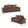 Sofá 2x3 Lugares Verona Meu Sofá Online B016 Veludo Marrom