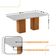 Mesa De Jantar Eloise Tampo MDF Vidro Com 6 Cadeiras Moderna Tork Off White Naturale