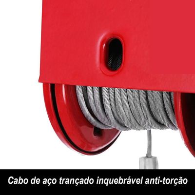 Talha Elétrica Guincho Guindaste 1300w Capacidade 400kg A 800kg 220v Gt922 Lorben