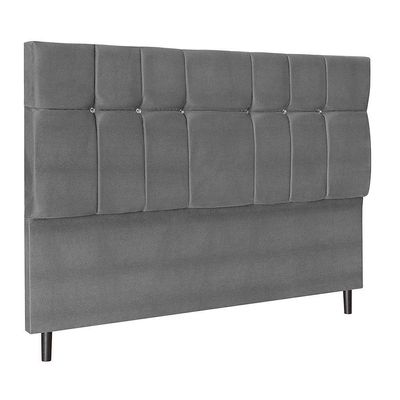 Cabeceira Audi X1 Chumbo Estofada Para Cama Box Casal King Size 195cm Quarto Luxo