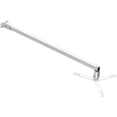 Suporte Projetor Datashow Mini Led Parede Braço 100 Cm - Branco