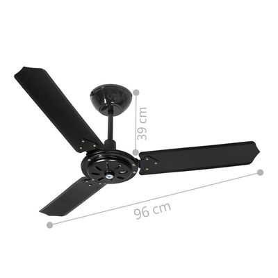 Ventilador Leblon Preto 110V 3 Pás E Controle Remoto 110V