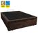 Cama Box Baú Casal Suede Sereneprime Marrom 138x188x44