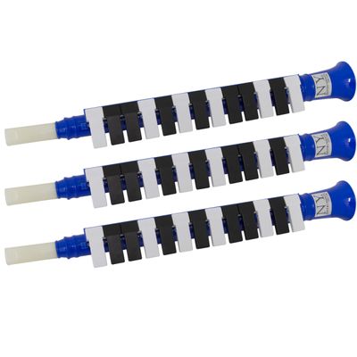 Kit 3 Escaletas Melódica 13 Teclas Azul New York