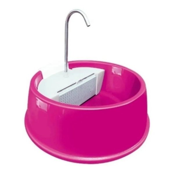 Fonte Bebedouro Gatos Cães Automático Joy Furacão Pet Bivolt - ROSA