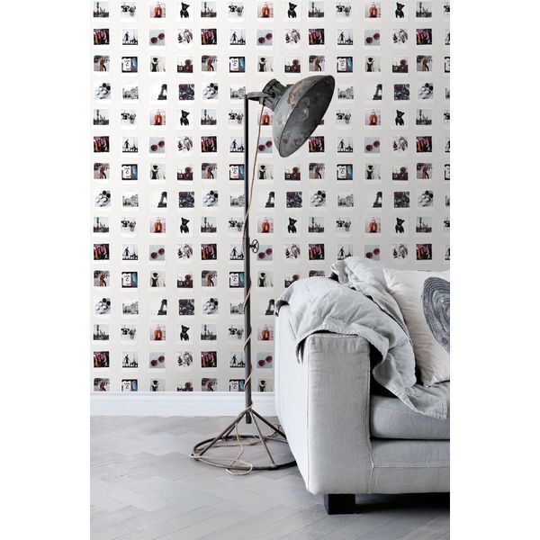 Papel de Parede FAB Polaroid Pictures 138846 - Rolo 10m x 0,53m