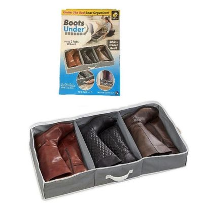 Sapateira Dobrável Para Botas E Saltos Organizador Portátil Com Zíper E Alça Para Viagem