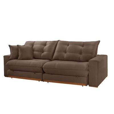 Sofá Duque Dois Módulos De 80cm B25cm B016 Veludo Marrom