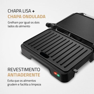Master Press Duo 180 Mondial Preto/inox Pg-01-180 127v/60hz