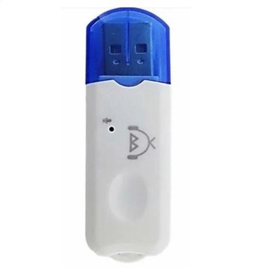 Adaptador Receptor Bluetooth Usb Pendrive Para Musica Em Radio Carro Branco /az